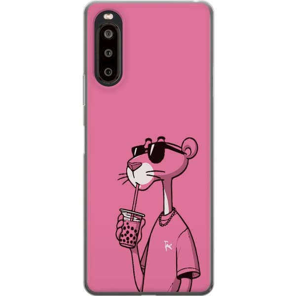 Sony Xperia 10 II Gjennomsiktig deksel Pink Panter Drink