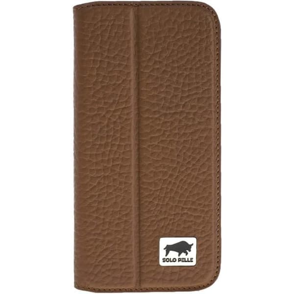 Läder plånboksfodral för iPhone 7/8, Flytande Brun