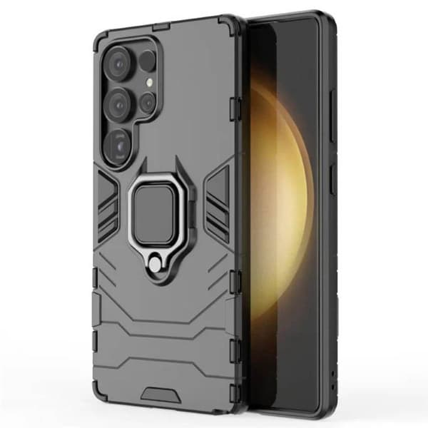 Hybrid Ring Case Samsung Galaxy S25 Ultra - Musta