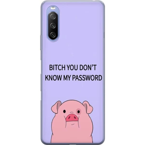 Sony Xperia 10 III Lite Läpinäkyvä kuori ÄLÄ KOSKE