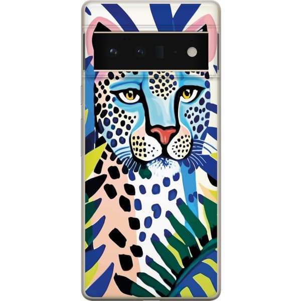 Google Pixel 6 Pro Gennemsigtig cover Livlig Leopard