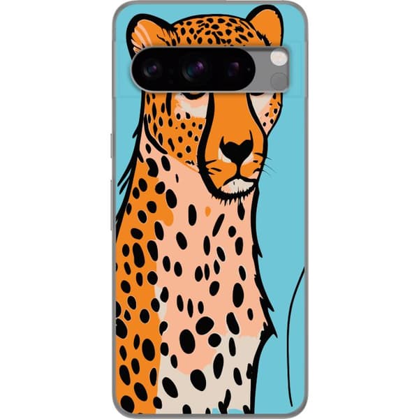 Google Pixel 8 Pro Gennemsigtig cover Overrasket Leopard