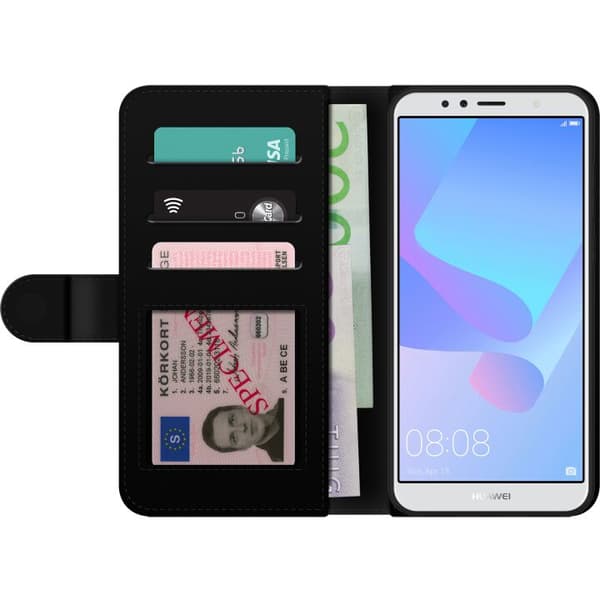 Huawei Y6 (2018) Tegnebogsetui Overrasket Leopard