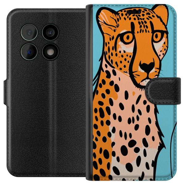 OnePlus 10 Pro Tegnebogsetui Overrasket Leopard