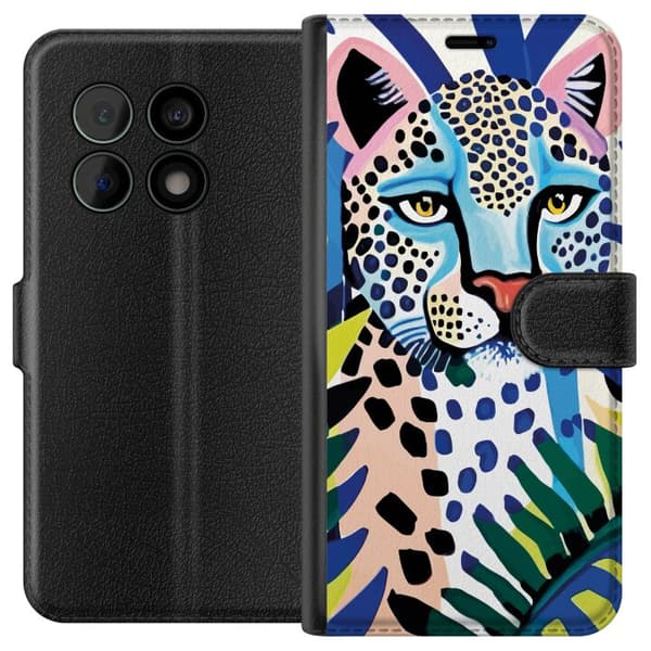 OnePlus 10 Pro Tegnebogsetui Livlig Leopard