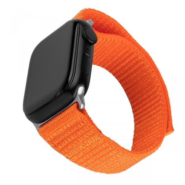 Fixed Apple Watch Ultra 1/2 49mm Armbånd Nylon Sporty Strap Oransje