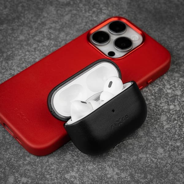 Fixed AirPods Pro 2 Kuori PodsLeather MagSafe Musta