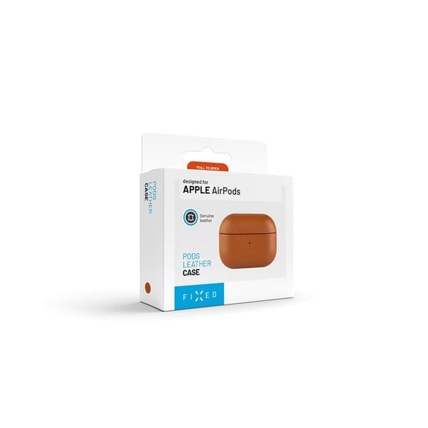 Fixed AirPods Pro 2 Deksel PodsLeather MagSafe Brun