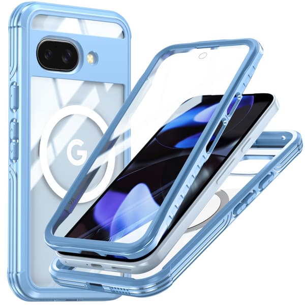 INF Magnetiskt skal till Google Pixel 9A med baksida i härdat glas 9H