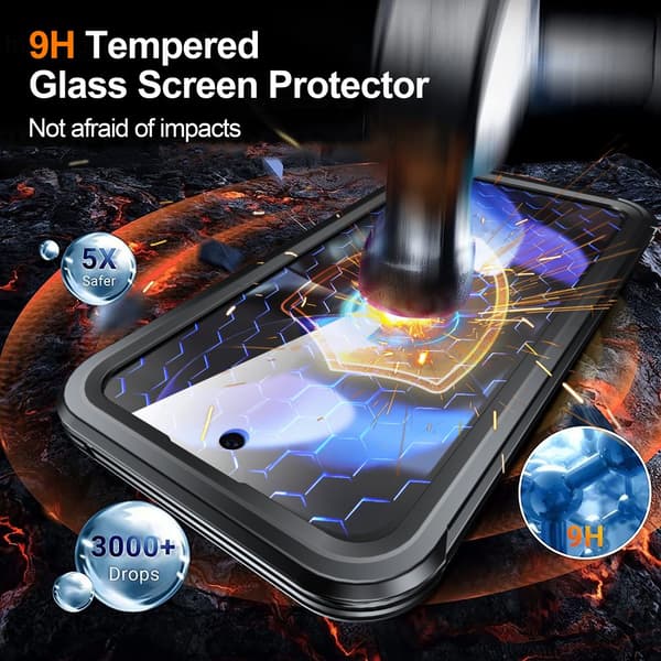 INF Magnetiskt skal till Google Pixel 9A med baksida i härdat glas 9H