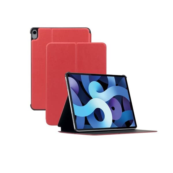 Fodral för iPad Air 5 10,9'' 2022 iPad Air 4 2020, Stötsäkert fodral, Stativfunktion, Auto Sleep/Wake, MOBILIS, Röd