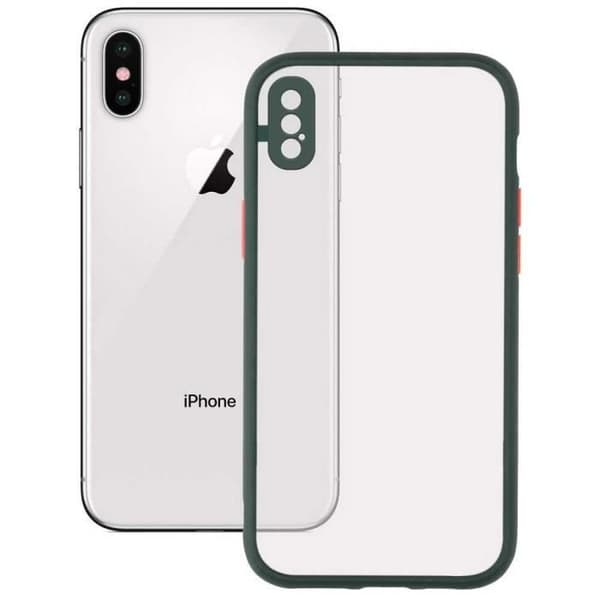 Telefonfodral - Ksix - iPhone X - Duo Soft - Grön - Semihård - Vattentålig
