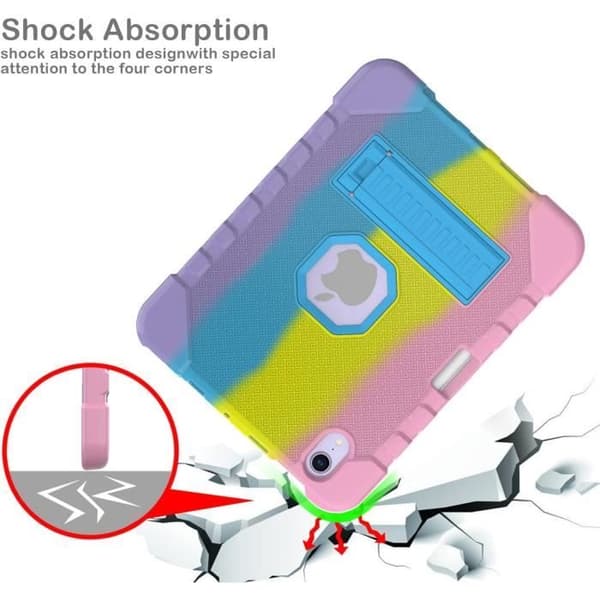 Fodral för iPad Mini 6 - MORAIN - Skyddsskal - Transparent TPU - Stötsäker - Rotterande Stöd