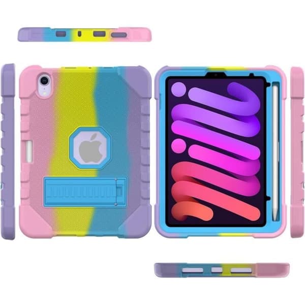Fodral för iPad Mini 6 - MORAIN - Skyddsskal - Transparent TPU - Stötsäker - Rotterande Stöd
