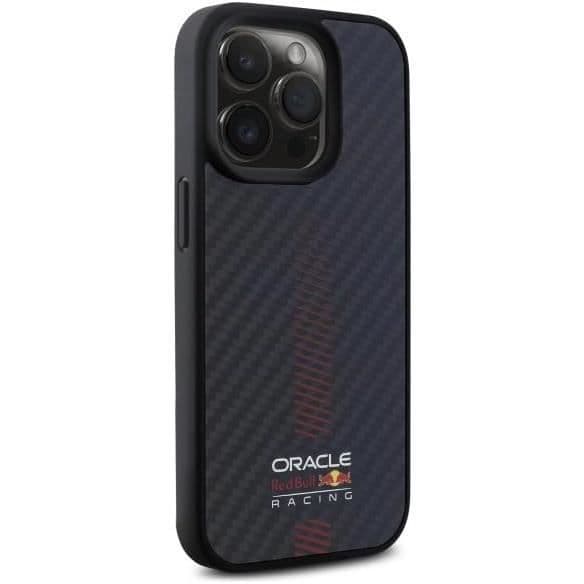 Skyddsfodral för iPhone 15 Pro Max 6,7 Svart Strömbar i kolfiber kompatibel med MagSafe