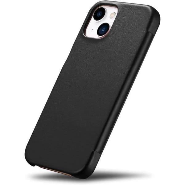 Elegant skyddande fodral för Apple iPhone 13 Mini 5,4 med äkta läder Mobiskin