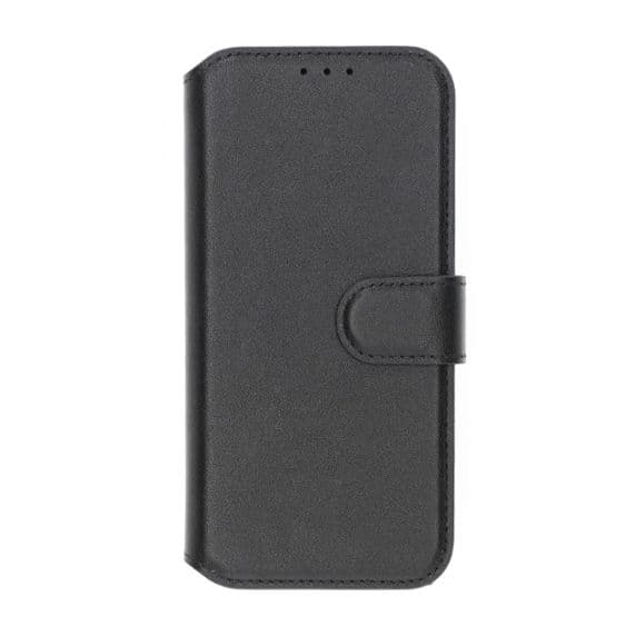 RV Plånboksfodral i äkta läder iPhone 16 Pro Max Svart