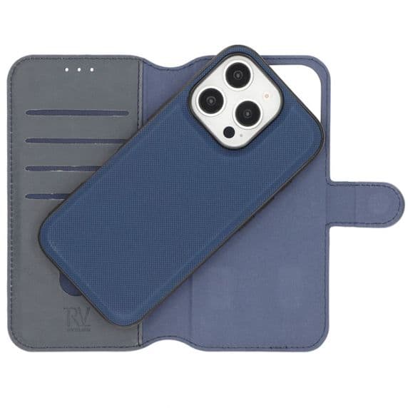 RV Magnetic Wallet Case för iPhone 16 Pro Max Abssy Blue