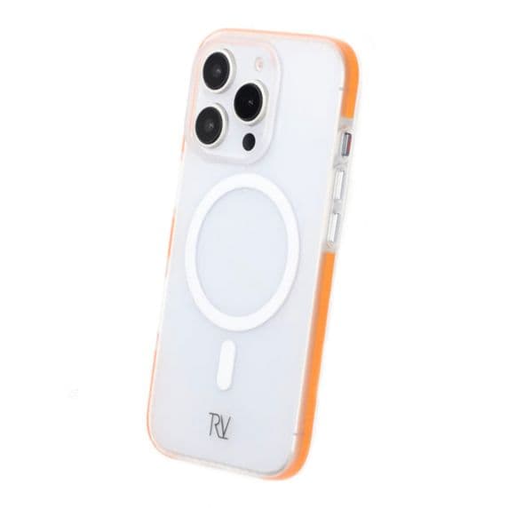 Rvelon Anti-halk korrugerat magnetiskt skyddsfodral För iPhone 16 Pro Max Orange