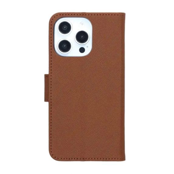 iPhone 16 Pro Max Plånboksfodral med Stativ – Brun