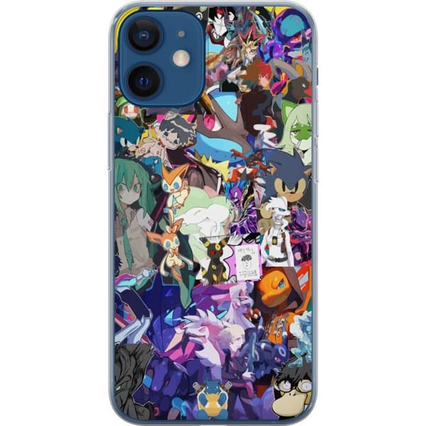 Apple iPhone 12 mini Genomskinligt Skal Pokémon Blaze