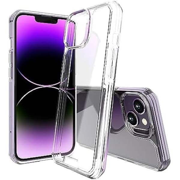 Stötbeständig skal - MUVIT - iPhone 14 - Transparent - Ultra tunn - Hållbart skydd