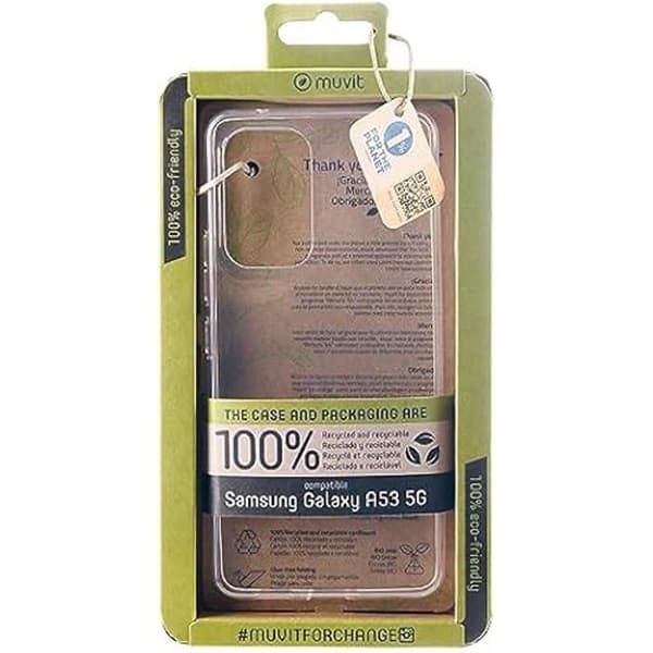 Hölster - MUVIT - Samsung Galaxy A53 5G - Robust skydd - Ultrafint design - Transparent