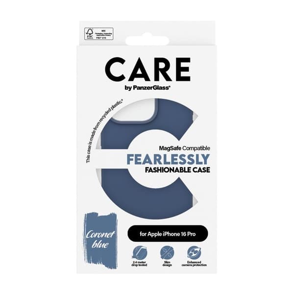 Coque - PANZERGLASS - iPhone 16 Pro - Skydd upp till 1,2 m - Repellerande beläggning - MagSafe