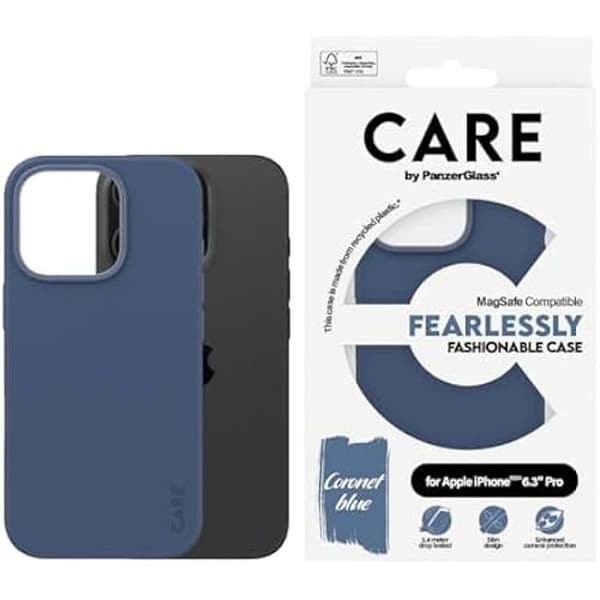 Coque - PANZERGLASS - iPhone 16 Pro - Skydd upp till 1,2 m - Repellerande beläggning - MagSafe