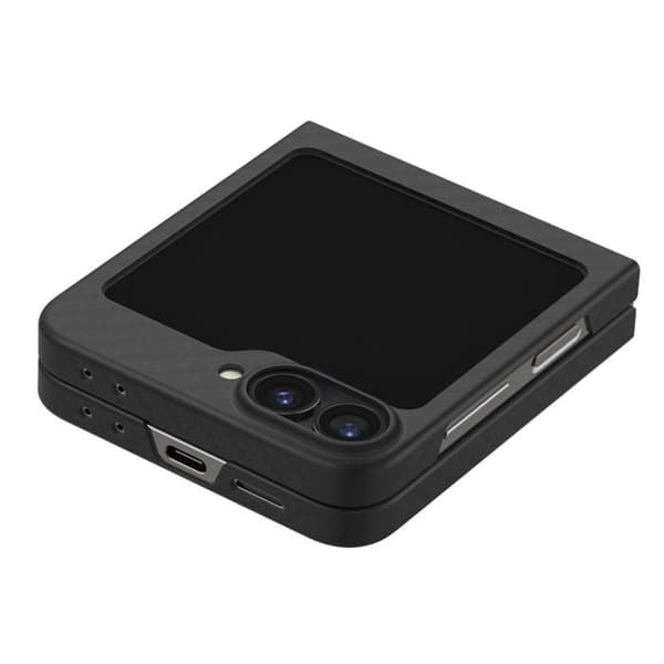 Skyddsskal - SPIGEN - Galaxy Z Flip6 - Svart Aramid - Semi-rigid - Elegant