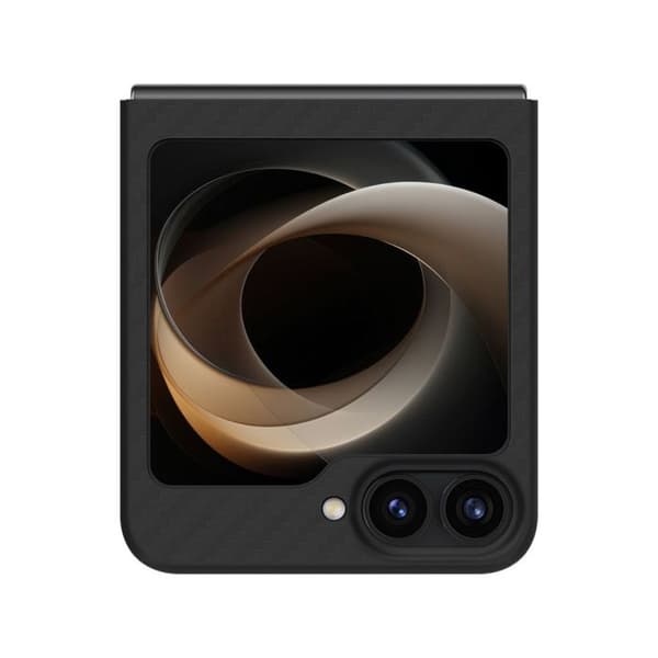 Skyddsskal - SPIGEN - Galaxy Z Flip6 - Svart Aramid - Semi-rigid - Elegant