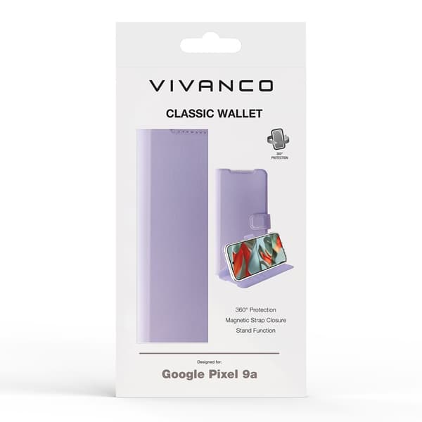 Vivanco Google Pixel 9a Kotelo Classic Wallet Laventeli