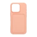 Miniatyrbild 4 av 4: Silicone Case with Card Holder iPhone 16 Pro Max – Pink