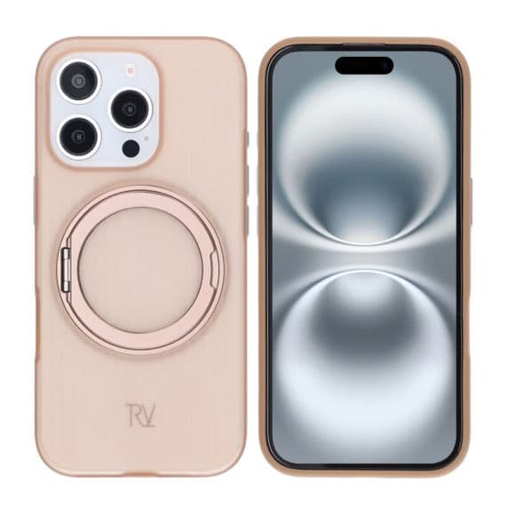 iPhone 16 Pro Rvelon Skal Roterande Magnet Stativ – Brons