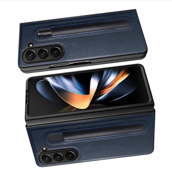 INF Samsung Galaxy Z Fold -puhelinkotelo litsikuviolla ja kynätelineellä Model 3