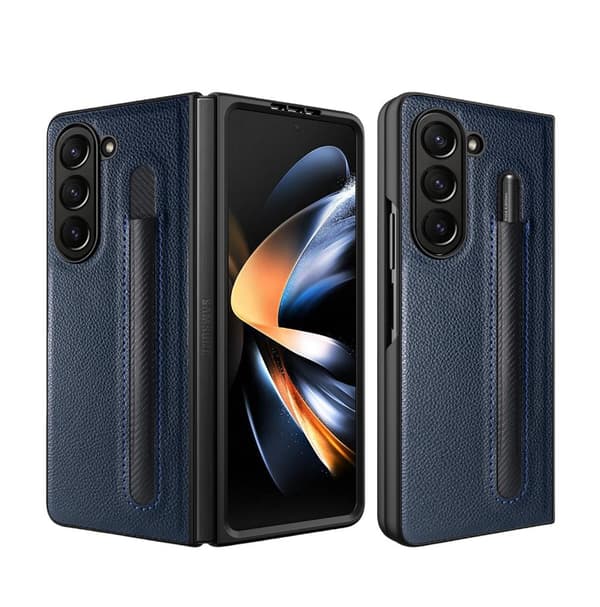INF Samsung Galaxy Z Fold -puhelinkotelo litsikuviolla ja kynätelineellä Model 3