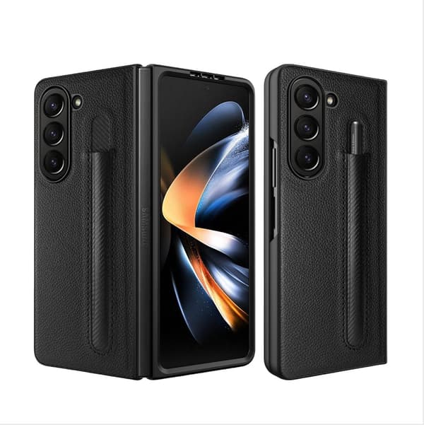 INF Samsung Galaxy Z Fold -puhelinkotelo litsikuviolla ja kynätelineellä Model 2