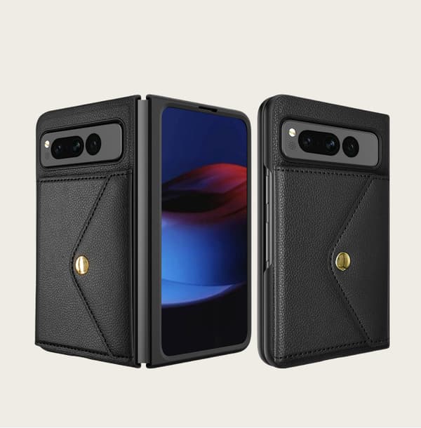 INF Google Pixel Fold Pungetui - PU Læder Beskyttende Flip Etui