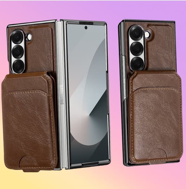 INF Samsung Galaxy Z Fold -magneettinen kotelo korttipaikalla, RFID-suojattu lompakkokotelo model 2