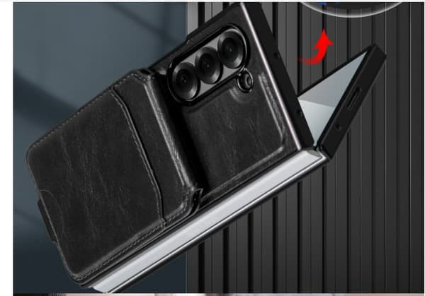 INF Samsung Galaxy Z Fold magnetetui med kortholder, RFID-blokerende pungetui Model 3