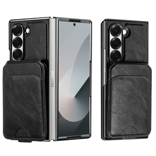 INF Samsung Galaxy Z Fold magnetiskt fodral med korthållare, RFID-blockerande plånboksfodral Model 4