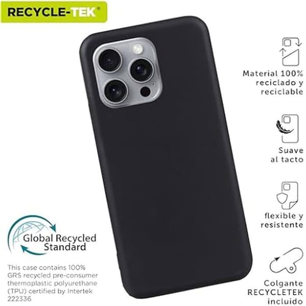 Coque - MUVIT - iPhone 16 Pro - Återvunnen - Mjuk - Låg vikt