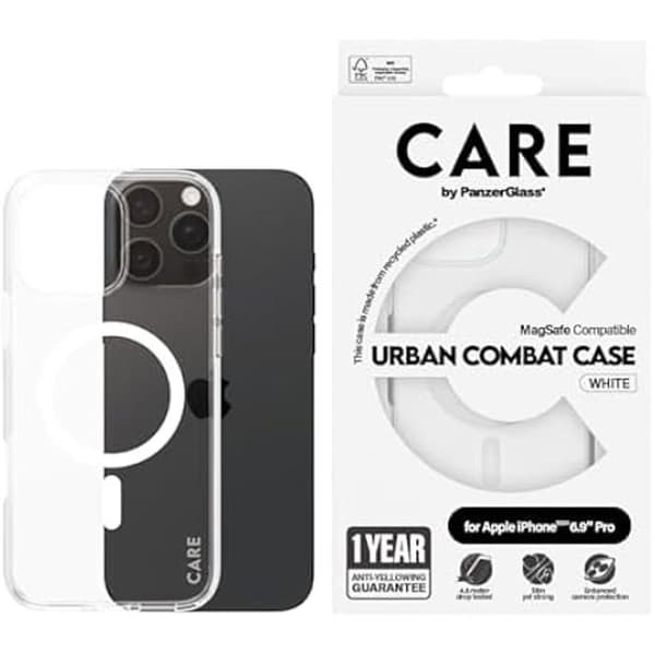 Coque - PANZERGLASS - iPhone 16 Pro Max - Skydd 4,6 m - Repfria - MagSafe