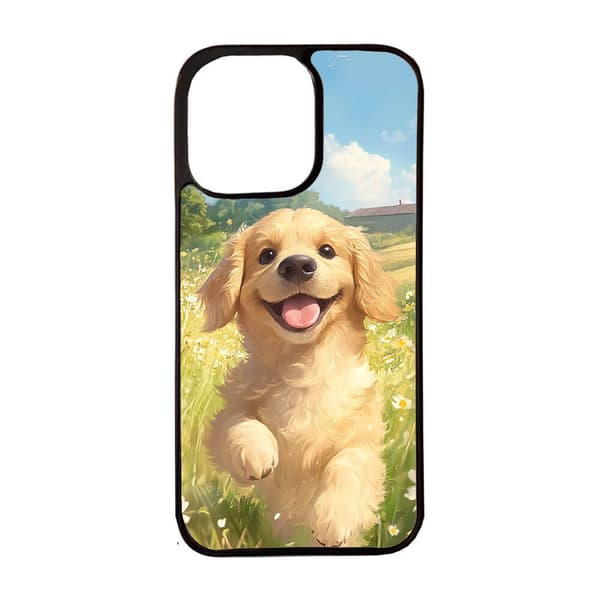 Tegnefilm Golden Retriever Hund iPhone 13 Mobiltelefon Dække
