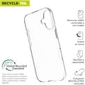 Miniatyrbild 2 av 2: Coque - MUVIT - iPhone 16 Plus - Transparent - Lätt design - Återvunnen