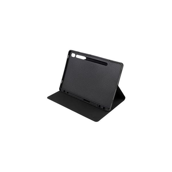 Tablettfodral - TUCANO - Samsung Galaxy S9+ och S9 FE+ - Gummi - Fällbart stöd - Styvt skydd