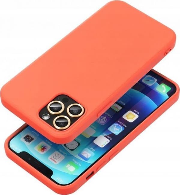 Telefontäckning - bumperskydd OEM SILIKON-fodral för SAMSUNG S24 FE peach