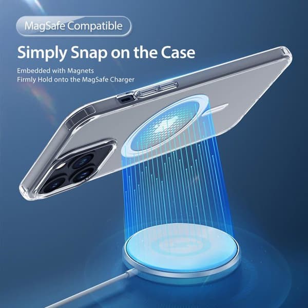 Coque telefon - bumper telefon Dux ducis Coque för iPhone 15 Pro med MagSafe Clin - transparent
