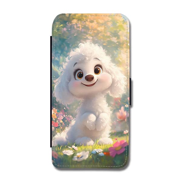 Sød Tegnet Puddel Hund Mobiletui For Samsung Galaxy A33 5G