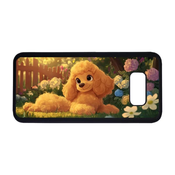 Söt Tecknad Pudel Hund Samsung Galaxy S8 Mobiltelefon Skal